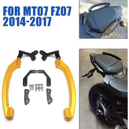 Motorcycle Tail Rear Seat Passenger Pillion Handle Grab Bars Armrest for Yamaha MT FZ 07 MT07 FZ07 2014 2015 2016 2017 Modified