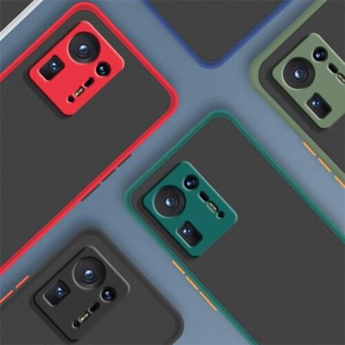 For Xiaomi Mix 4 Case for Xiaomi Mix 4 Poco M3 X3 F3 Pro Coque Silicone Matte Translucent Shockproof Bumper Cover For Mi 11 10