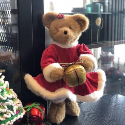 Christmas teddy bear plush stuffed toys with Angel wings plush joint teddy bear doll kids toys girl birthday Christmas gift