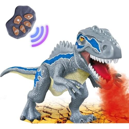Spray Dinosaur Kids Pet Remote Control Toys Walking Tyrannosaurus Animal Model Color Light Sounds Children Gift