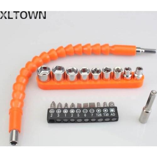 XLTOWN Drill Bits Turning Screwdriver Rechargeable Drill Electric Screwdriver Bit Multifunctional Universal Flexible Shaft