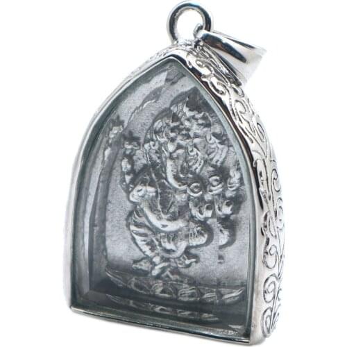 Unisex 316L Stainless Steel Silver Color Geneisha Protect Pendant