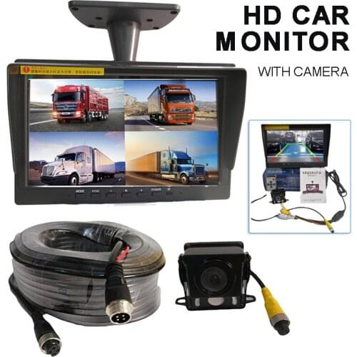 For Universal Car 1pc 10 Inch 1024*600 IPS Panel High Definition AHD Monitor LCD Screen Car Parking Display With Camera Mayitr