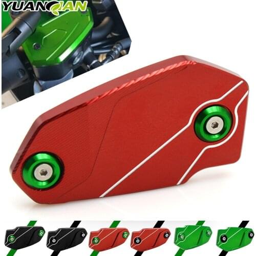 Motorcycle Cylinder Rear Fuel Brake Fluid Reservoir Cover Tank Cap Cylinder For Kawasaki Z900 z800 2013 2014 2015 2016 2017