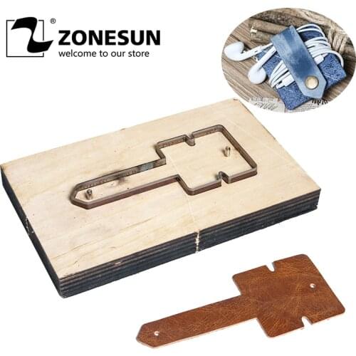 ZONESUN Customized leather shape laser punch die,Steel Blade PVC/EVA sheet cutter mold,DIY Watch belt wallet Leather cutting die