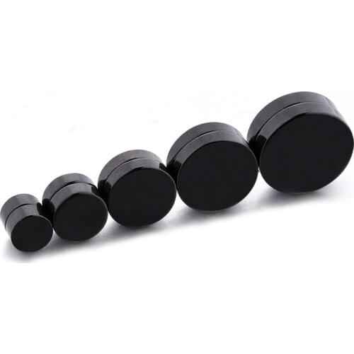 1 Pair Punk Mens Strong Magnet Magnetic Ear Stud Non Piercing Fake Earrings for Boy Girl Earring Stud