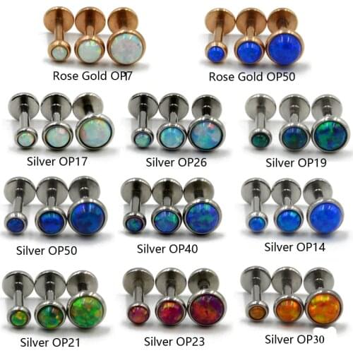 1Pc Surgical Steel Internally Thread Ear Helix Tragus Stud Cartilage Labret Monroe Labret Lip Ring Body Jewelry Retainer 16g