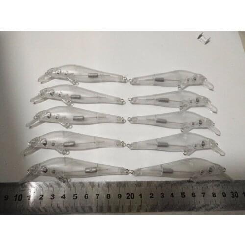 10pcs Hard Baits Unpainted Fishing Blank Lure Bodies 4 Inch 1/3 OZ Blank lure JSE201