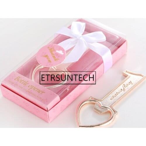 100pcs Number 1 Design Bottle Opener Forever Love Openers Wedding Favors Baby Shower Gifts First Communion Baptism Gift