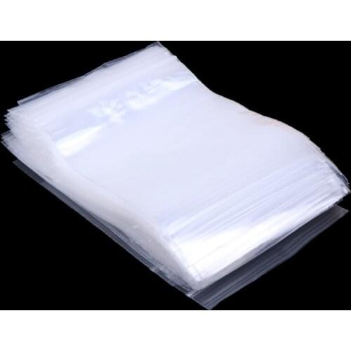 K3ND 100pcs Resealable Plastic Seal Zip Lock Bags Transparent Clear Poly Bag 7cmx10cm