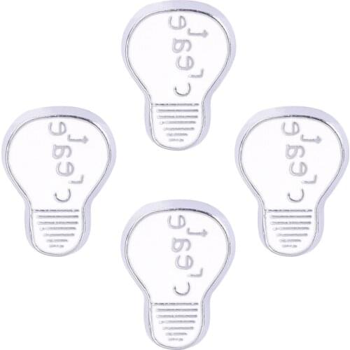 20Pcs/Lot F243 Enamel Light Bulb Floating Floating Charms Making Handmade Living Locket Gift Jewelry Supplies