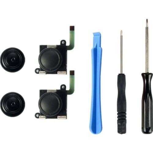 3D Rocker Joystick Analog Sensor Thumb Stick Caps Cross Screwdriver Gamepad Repair Parts Kit for Switch NS Joy-Con Controller