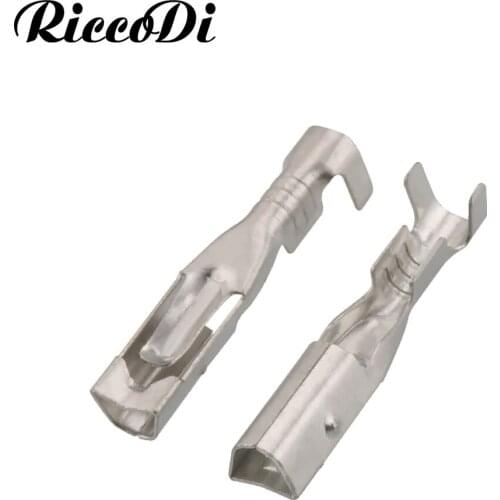 50-200Pcs 2.3 MM Female H62 Brass Tinned Automotive Wiring Terminal Connector Plugs Socket DJ221-2.3A