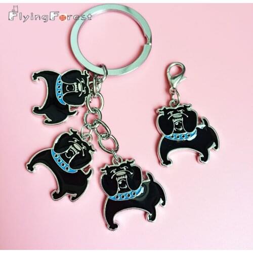 American Bully Key Ring Dogs Keychain On Bag Car Key Ring Chow Chow Keychains Gift Chains For Men Wholesale Cheap Bulldog