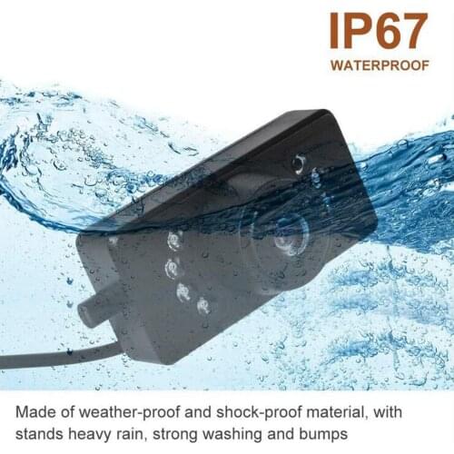 Car Backup Camera 7 Auto LED Lights Rear View Camera & Front View Camera with Super Night Vision Water-proof 170˚ Wide View