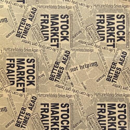 Beibehang Nostalgic English newspaper college student dormitory wallpaper vintage PVC clothing store wallpaper