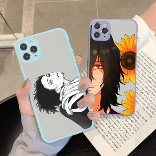 MaiYaCa My hero academia aizawa shouta anime Phone Cases for iPhone 7 8 Plus X XR XS 11 12 pro MAX Hard PC TPU Back Cover