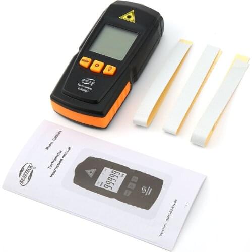 BENETECH GM8905 LCD Backlight Digital Laser Tachometer Non-Contact RPM Tach Tester Meter Motor Speed Gauge Testing Handheld