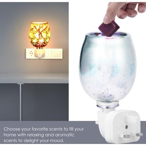 Diffuser-Wax Melt-Warmer Touch-Lamp Essential Electric Home Plug 3D Night-Light censer aromatherapy lamps aroma lamp
