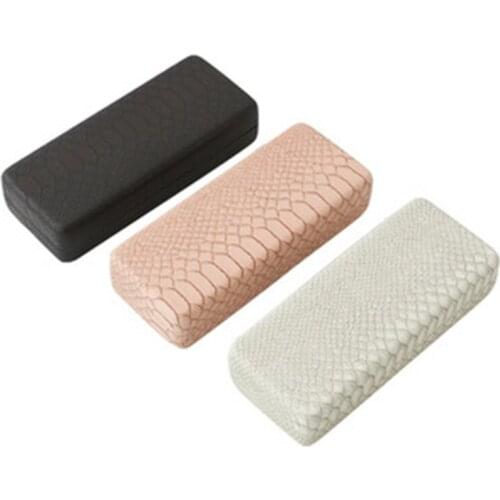 Personality Snake Pattern Myopia Glasses Case Large Anti-pressure Creative Sunglasses Box Leather Glasses Storage Mirror Box