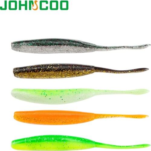 JOHNCOO Silicone Bait Swimbait Bass 6pcs/lot Soft Fishing Lure 115mm 7g Artificial Bait Soft Carp Fishing Lure Fishing Tackle