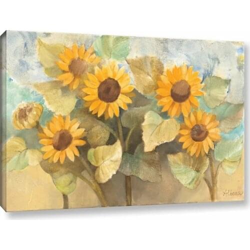 Canvas Pictures Home Yellow Flowers Fashion Decoration Gift Paintings Poster HD Prints Wall Art Modular Living Room No Framed