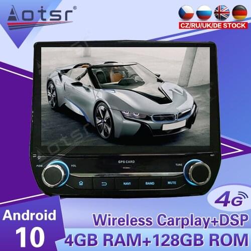 4+128G Android Radio Tape Recorder Video Car Multimedia Player Stereo For Ford Ecosport Fiesta 2018 2019 2020 Head Unit GPS Navi