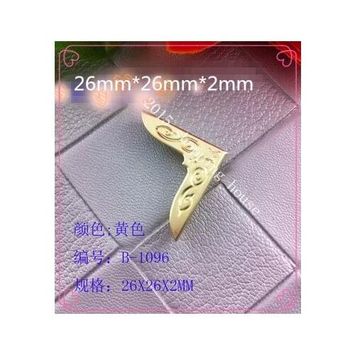 Angle iron hardware DIY album edgeboard compression angle metal corner gold 26mm*26mm*2mm