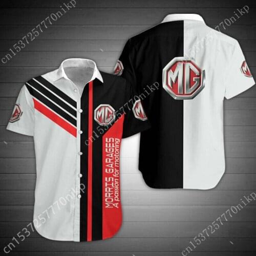 2021 Mg Morris Brand Mens Shirt 3D Animation Mens Clothing High-quality Oversized T-shirt Top Harajuku Casual Button Cardigan