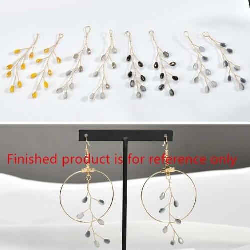 New style 20pcs/lot color glass beads decoration copper wire wound fashion floating locket charms diy jewelry earring pendants