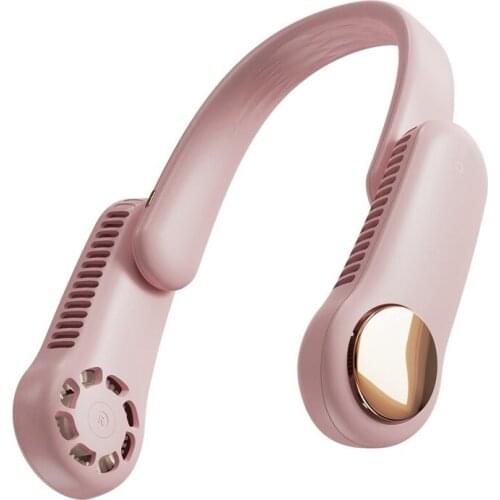 Portable Neck Sports Fan,Wearable Personal USB Rechargeable Hand Free Lazy Neckband Fan for Office Outdoor Travel
