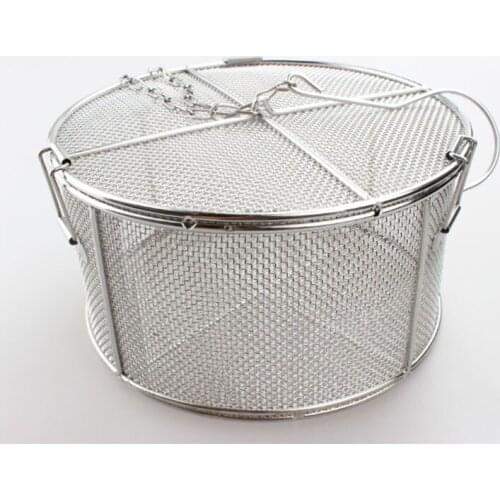 Tea infuser stainless steel spice strainer colander 15cm herb fine mesh basket locked hotpot ball skimmer wine home brewing beer