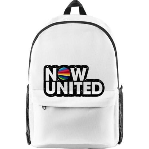 Now United merch 3D Merch Fashion Oxford Cloth Shoulder Backpack Printed Multi Zipper Pack Casual School Bag