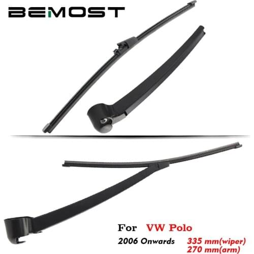 BEMOST Auto Car Rear Windscreen Wiper Arm Blade Soft Natural Rubber For Volkswagen Polo 335MM Hatchback Year From 2006 To 2018