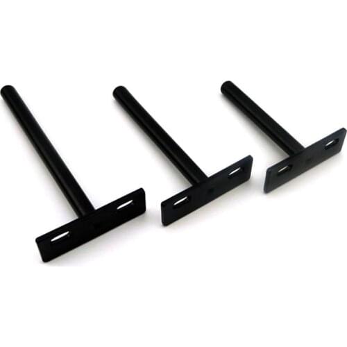 3 Size Black Hidden Bracket Heavy Support Wall Mounted Bench Table Shelf Bracket Furniture Hardware Folding Wall Shelf Support