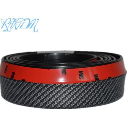 Universal Black Carbon Fiber Front lip Splitter Chin Spoiler Side Skirt Body Kit Trim For Jeep Wrangler Renegade Grand Cherokee