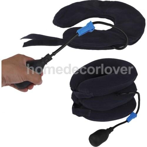 Air Inflatable Pillow Brace Cervical Neck Traction Support Pain Relief