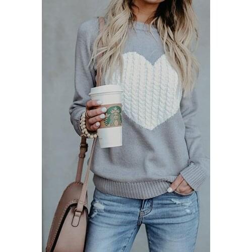 Large Size Lovely Sweater Women O Neck Sweater 2021 New Foreign Trade Womens Knitwear European And American Autumn And Winter