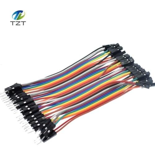 1lot =400pcs 10cm 2.54mm 1pin 1p-1p male to female jumper wire Dupont cable for Arduino