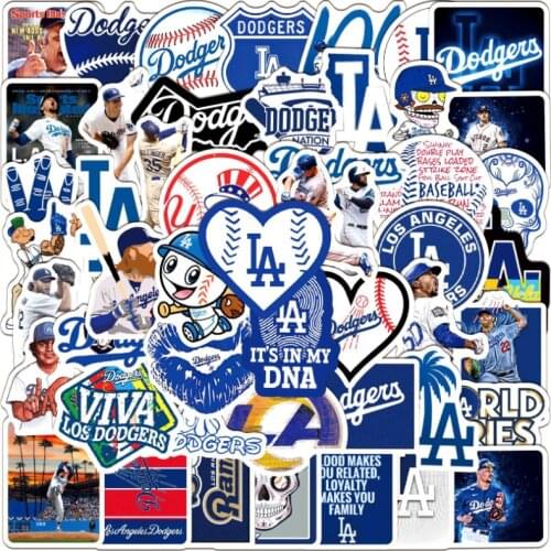 10/30/50Pcs/Set Los Angeles team baseball Graffiti Waterproof Skateboard Travel Suitcase Phone Laptop Luggage Stickers Cute