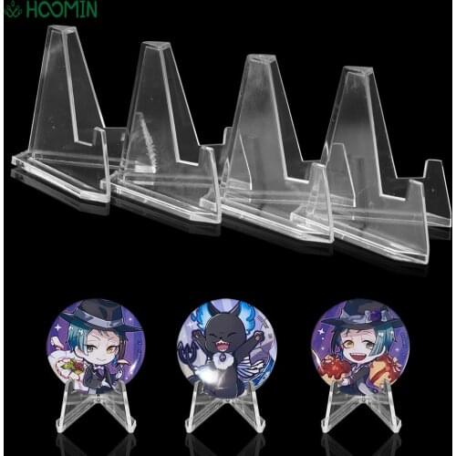 10pcs S/L Acrylic Stands Mini Coin Display Easel Holder Rack for Coin Capsule Display Collection Challenge Coin Medal Holder