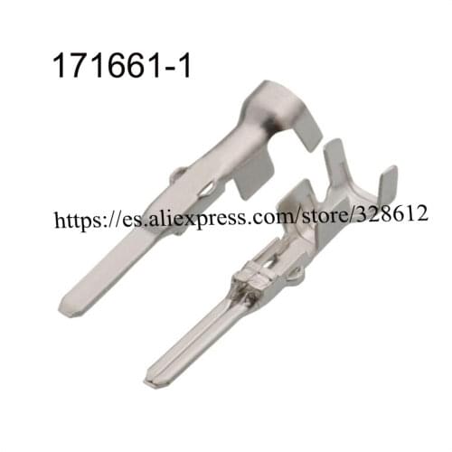 100pcs 171661-1 Male female wire connector terminal Plugs socket Fuse box Wire harness Soft Jacket DJ611F-1.8A