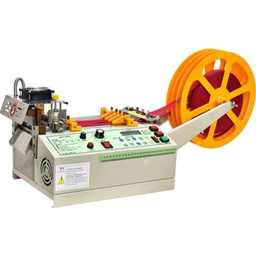 140T automatic hot and cold Cloth belt cutting machine Masks Non-woven cloth ear tape webbing safety goggles elastic belt cut