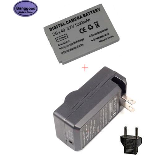 Banggood 3.7V 1200mAh DB-L40 DBL40 DB-L40A DBL40A Digital Camera Battery for Sanyo VPC-HD700 VPC-HD800 HD1 HD2 DMX-HD700 HD1A