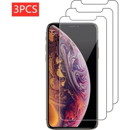 3PCS Tempered glass for iPhone XR se2 7 8 Plus 12 11Pro Max screen protector Protective Glass Film for iPhone 12pro XS Max glass