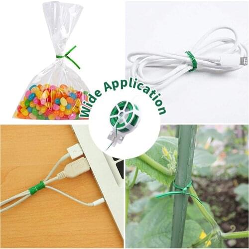 4PCS Plant Tie Plastic Tie Multifunctional Sturdy Reusable Garden Flower Plant Support Strap Tie Plant Tree Grafting Fixer