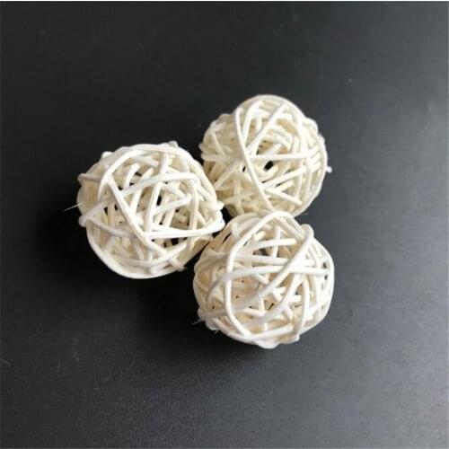 40pcs Rattan Balls 4cm for Fairy String Decorative Lights Xmas Indoor Patio Garland Wedding Decoration