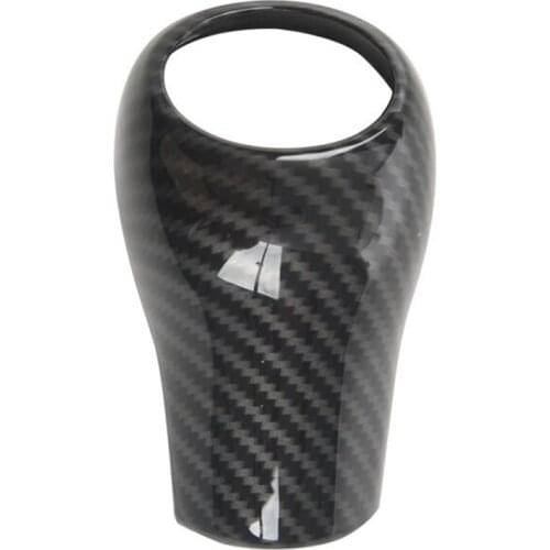 Carbon Fiber Gear Shift Knob Cover for Mercedes-Benz W204 W212 a C E G GLS Class (Bring Wet Wipes)