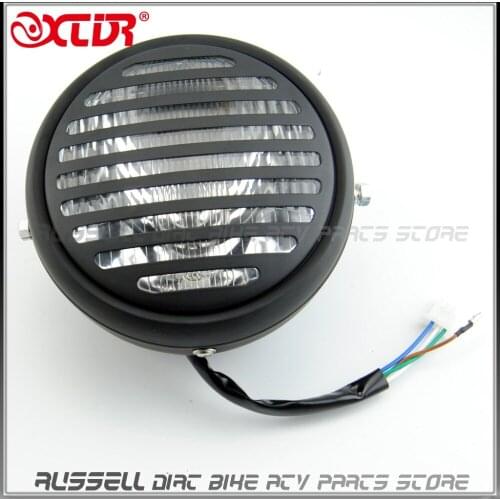 Beam Head Light Retro Motorcycle 6.5" Headlight Lamp Cafe Racer For Old school Cruiser Vintage Locomotive