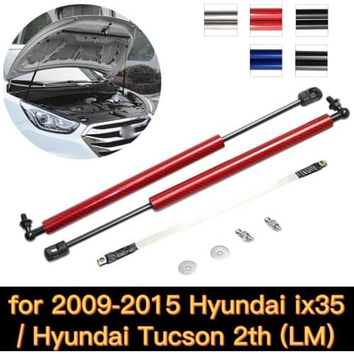 Gas Struts for 2009-2015 Hyundai ix35 / Hyundai Tucson 2th(LM)SUV Modify Front Hood Bonnet Lift Supports Shock Dampers Absorber